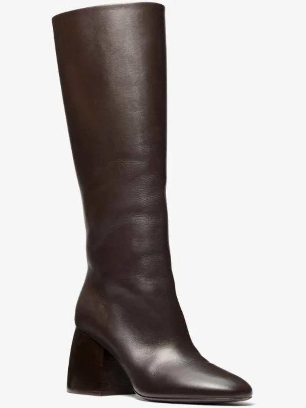 Michael Kors Kaitlin Leather Riding Boot - chocolate - 8&1/2 NEW!